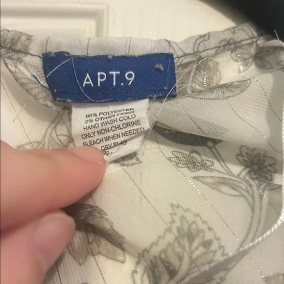 Apt. 9 Gray and Black Floral Kimono - Picture 2 of 5